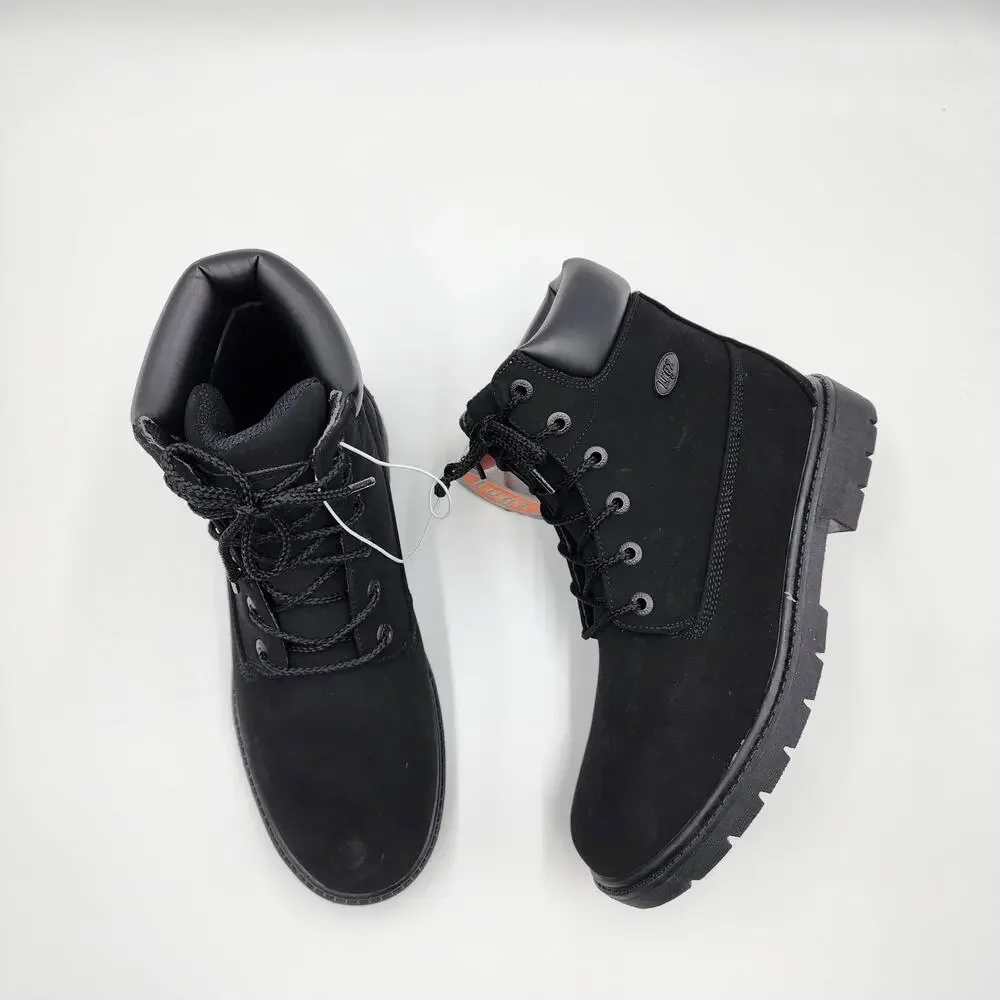 Lugz Womens Brace Hi Lace Up Casual Boots Ankle Low Heel Size 10